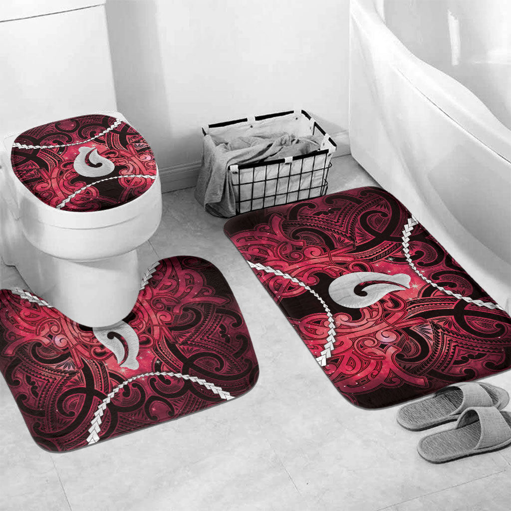 Maori Matariki Hei Matau Whero Bathroom Set Maori Kowhaiwhai Pattern Galaxy