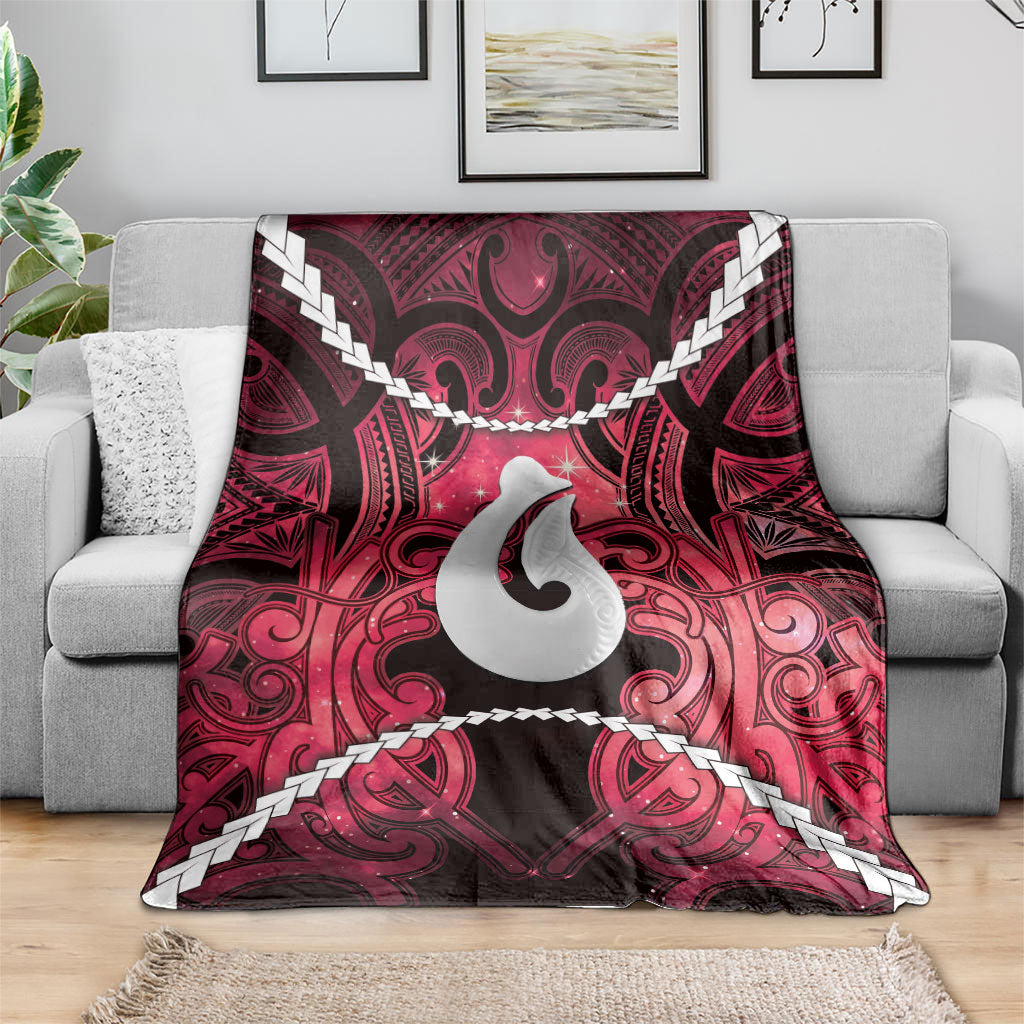 Maori Matariki Hei Matau Whero Blanket Maori Kowhaiwhai Pattern Galaxy