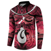 Personalised Maori Matariki Hei Matau Whero Button Sweatshirt Maori Kowhaiwhai Pattern Galaxy