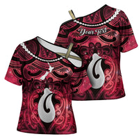 Personalised Maori Matariki Hei Matau Whero Cross Shoulder Shirt Maori Kowhaiwhai Pattern Galaxy