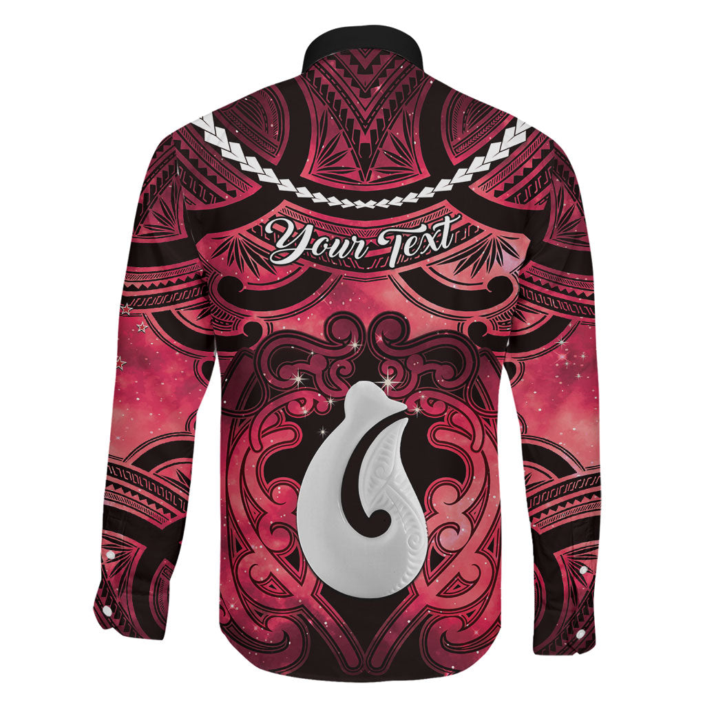 Personalised Maori Matariki Hei Matau Whero Family Matching Mermaid Dress and Hawaiian Shirt Maori Kowhaiwhai Pattern Galaxy LT01 - Polynesian Pride