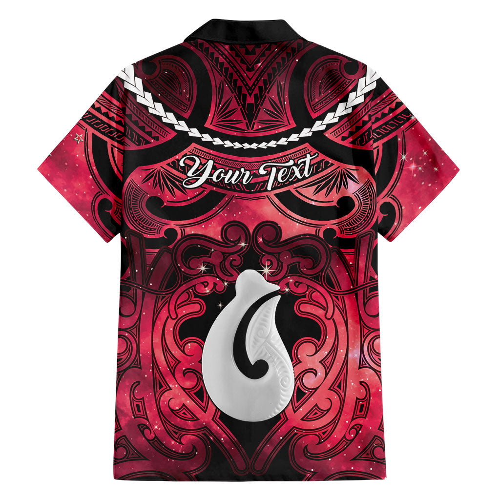Personalised Maori Matariki Hei Matau Whero Family Matching Summer Maxi Dress and Hawaiian Shirt Maori Kowhaiwhai Pattern Galaxy LT01 - Polynesian Pride