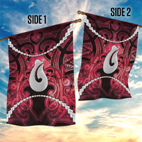 Maori Matariki Hei Matau Whero Garden Flag Maori Kowhaiwhai Pattern Galaxy