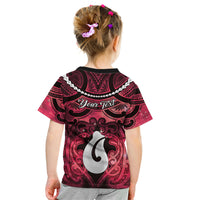 Personalised Maori Matariki Hei Matau Whero Kid T Shirt Maori Kowhaiwhai Pattern Galaxy