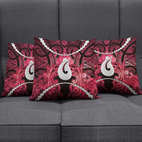 Maori Matariki Hei Matau Whero Pillow Cover Maori Kowhaiwhai Pattern Galaxy