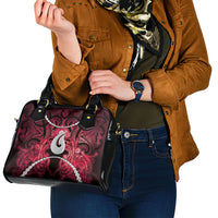 Maori Matariki Hei Matau Whero Shoulder Handbag Maori Kowhaiwhai Pattern Galaxy