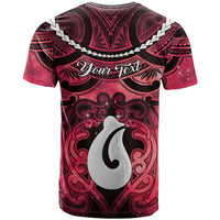Personalised Maori Matariki Hei Matau Whero T Shirt Maori Kowhaiwhai Pattern Galaxy