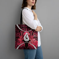 Maori Matariki Hei Matau Whero Tote Bag Maori Kowhaiwhai Pattern Galaxy