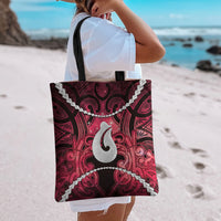 Maori Matariki Hei Matau Whero Tote Bag Maori Kowhaiwhai Pattern Galaxy