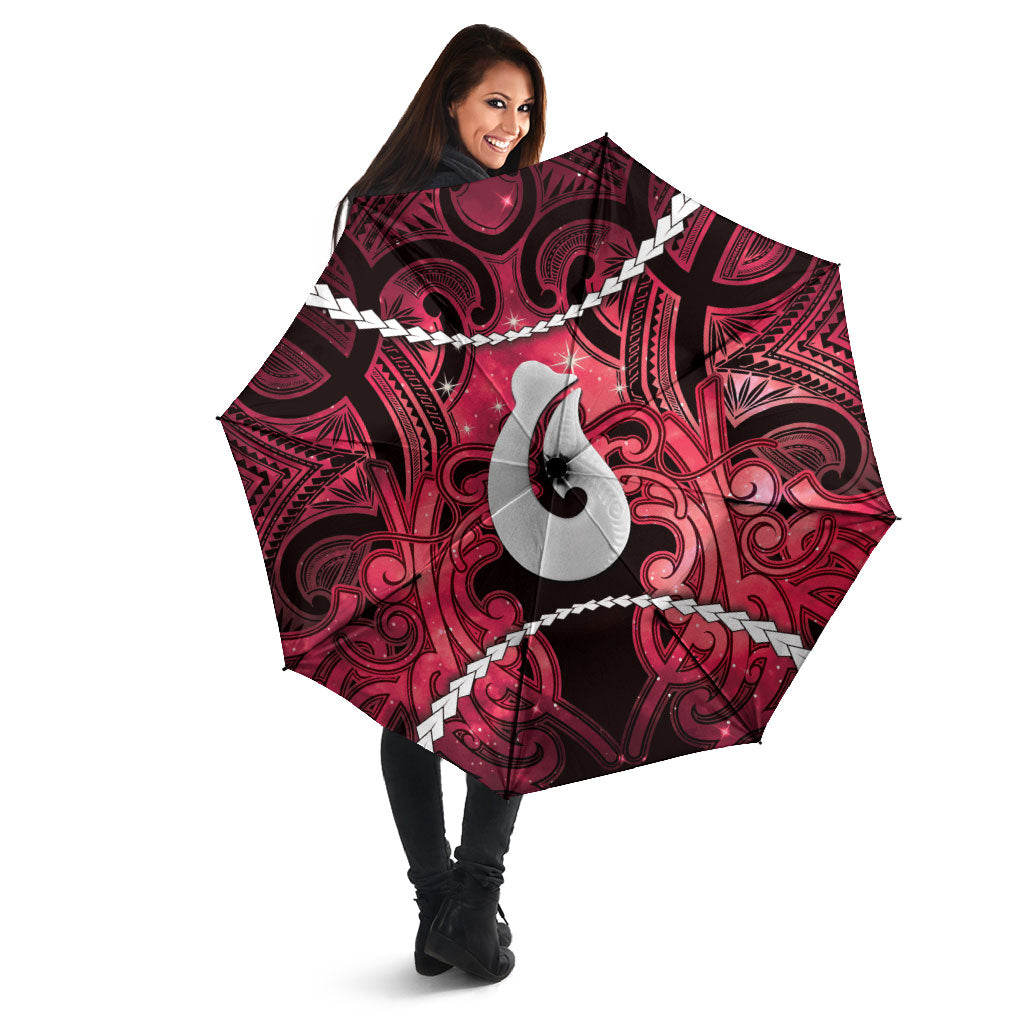 Maori Matariki Hei Matau Whero Umbrella Maori Kowhaiwhai Pattern Galaxy