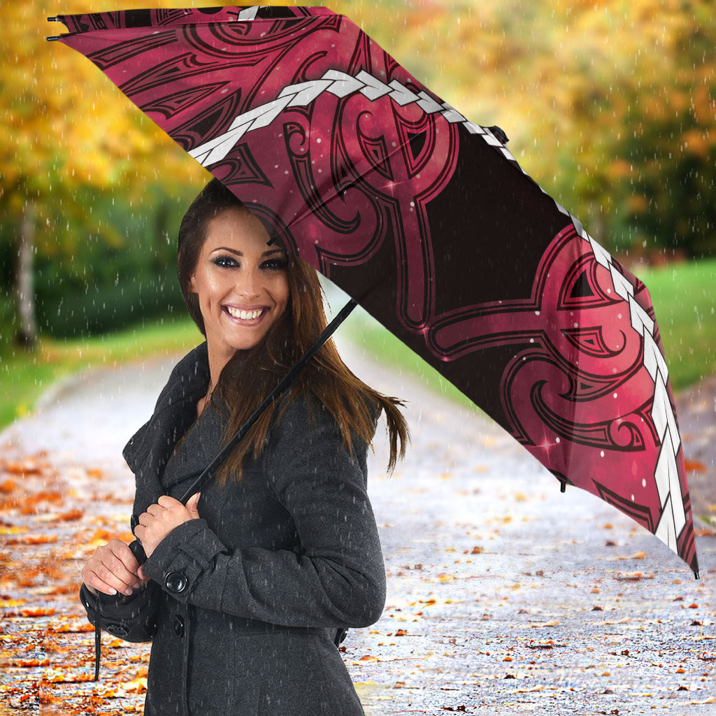 Maori Matariki Hei Matau Whero Umbrella Maori Kowhaiwhai Pattern Galaxy