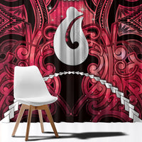 Maori Matariki Hei Matau Whero Window Curtain Maori Kowhaiwhai Pattern Galaxy