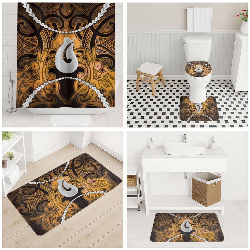 Maori Matariki Hei Matau Kowhai Bathroom Set Maori Kowhaiwhai Pattern Galaxy