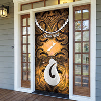 Personalised Maori Matariki Hei Matau Kowhai Door Cover Maori Kowhaiwhai Pattern Galaxy