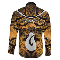 Personalised Maori Matariki Hei Matau Kowhai Family Matching Off Shoulder Short Dress and Hawaiian Shirt Maori Kowhaiwhai Pattern Galaxy LT01 - Polynesian Pride