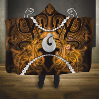 Maori Matariki Hei Matau Kowhai Hooded Blanket Maori Kowhaiwhai Pattern Galaxy