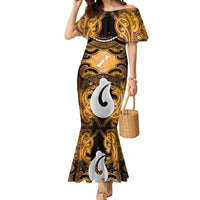Personalised Maori Matariki Hei Matau Kowhai Mermaid Dress Maori Kowhaiwhai Pattern Galaxy