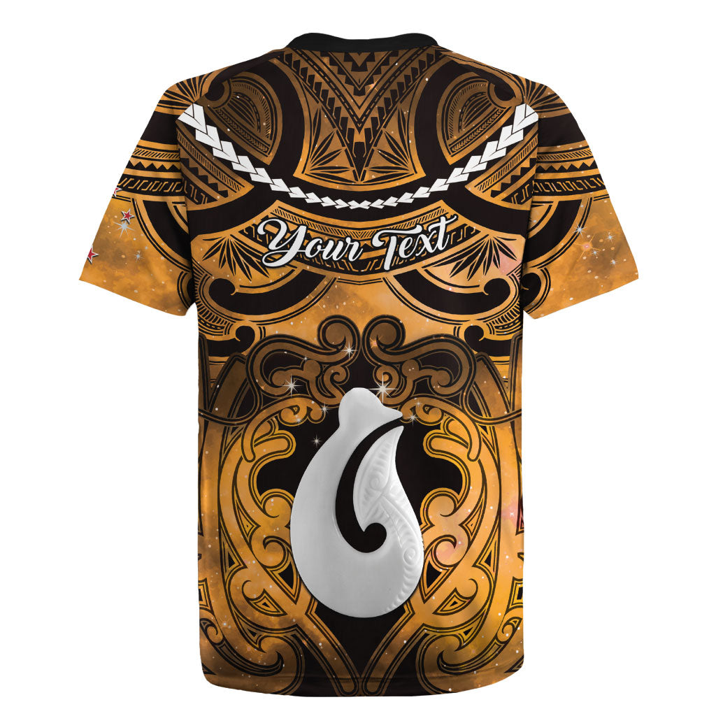 Personalised Maori Matariki Hei Matau Kowhai Rugby Jersey Maori Kowhaiwhai Pattern Galaxy