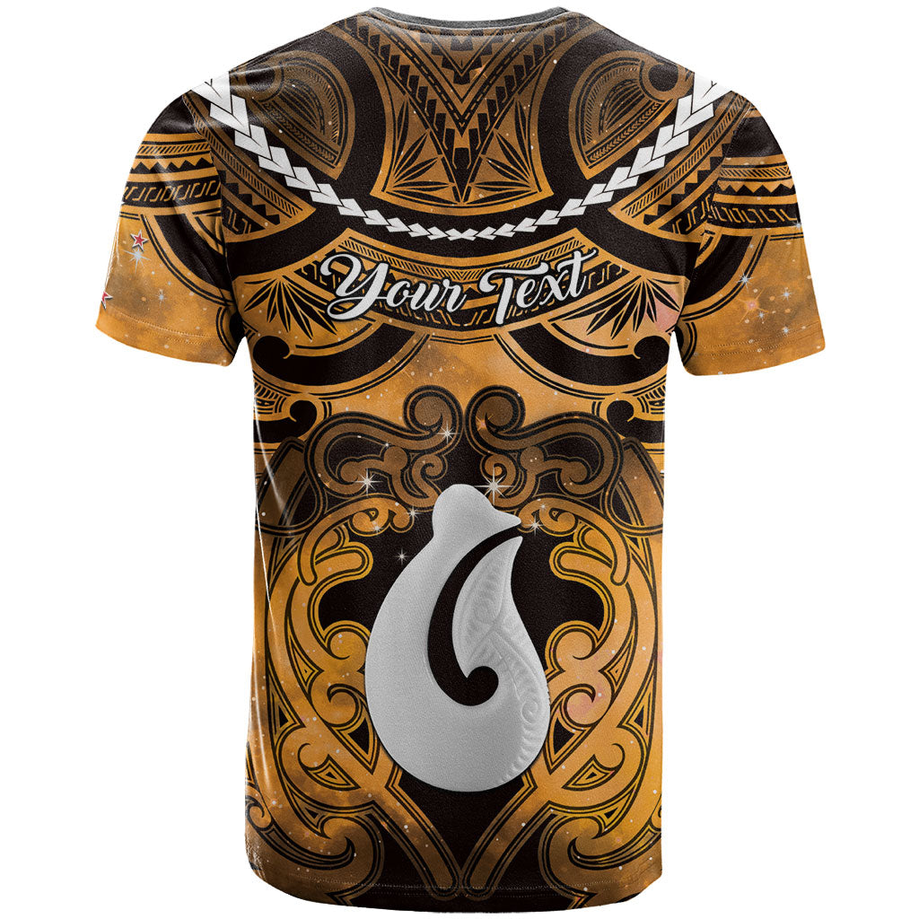 Personalised Maori Matariki Hei Matau Kowhai T Shirt Maori Kowhaiwhai Pattern Galaxy