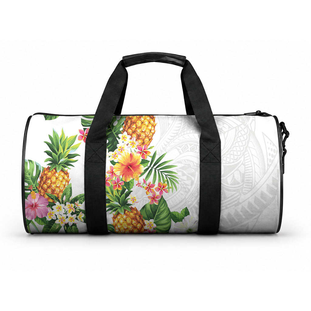 Hawaii Pineapple Tropical Duffle Bag Luminous Hibiscus Plumeria