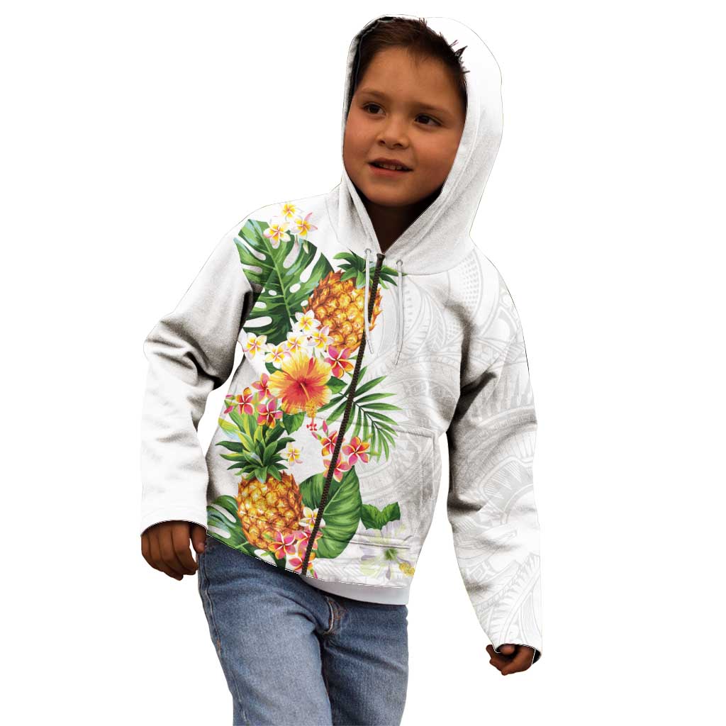 Hawaii Pineapple Tropical Kid Hoodie Luminous Hibiscus Plumeria