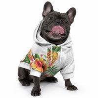 Hawaii Pineapple Tropical Pet Hoodie Luminous Hibiscus Plumeria LT01 - Polynesian Pride
