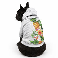 Hawaii Pineapple Tropical Pet Hoodie Luminous Hibiscus Plumeria LT01 - Polynesian Pride