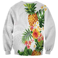 Hawaii Pineapple Tropical Sweatshirt Luminous Hibiscus Plumeria