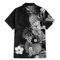 Hawaii Pineapple Tropical Family Matching Mermaid Dress and Hawaiian Shirt Neutral Hibiscus Plumeria LT01 - Polynesian Pride
