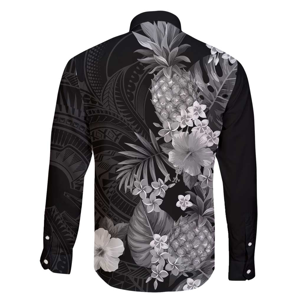 Hawaii Pineapple Tropical Family Matching Mermaid Dress and Hawaiian Shirt Neutral Hibiscus Plumeria LT01 - Polynesian Pride