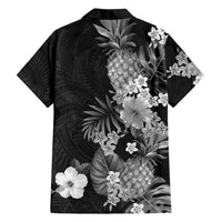 Hawaii Pineapple Tropical Family Matching Tank Maxi Dress and Hawaiian Shirt Neutral Hibiscus Plumeria LT01 - Polynesian Pride