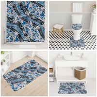 Ninamu Tahiti Tiare Monstera Bathroom Set Polynesian Pattern Curve Style LT01 - Polynesian Pride