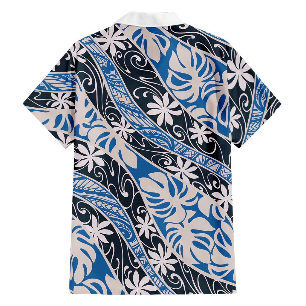 Ninamu Tahiti Tiare Monstera Family Matching Long Sleeve Bodycon Dress and Hawaiian Shirt Polynesian Pattern Curve Style LT01 - Polynesian Pride