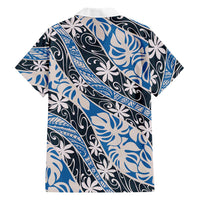 Ninamu Tahiti Tiare Monstera Family Matching Long Sleeve Bodycon Dress and Hawaiian Shirt Polynesian Pattern Curve Style LT01 - Polynesian Pride