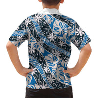 Ninamu Tahiti Tiare Monstera Hawaiian Shirt Polynesian Pattern Curve Style - Polynesian Pride