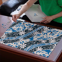 Ninamu Tahiti Tiare Monstera Puzzle Polynesian Pattern Curve Style - Polynesian Pride