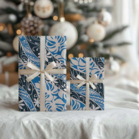Ninamu Tahiti Tiare Monstera Wrapping Paper Polynesian Pattern Curve Style LT01 - Polynesian Pride