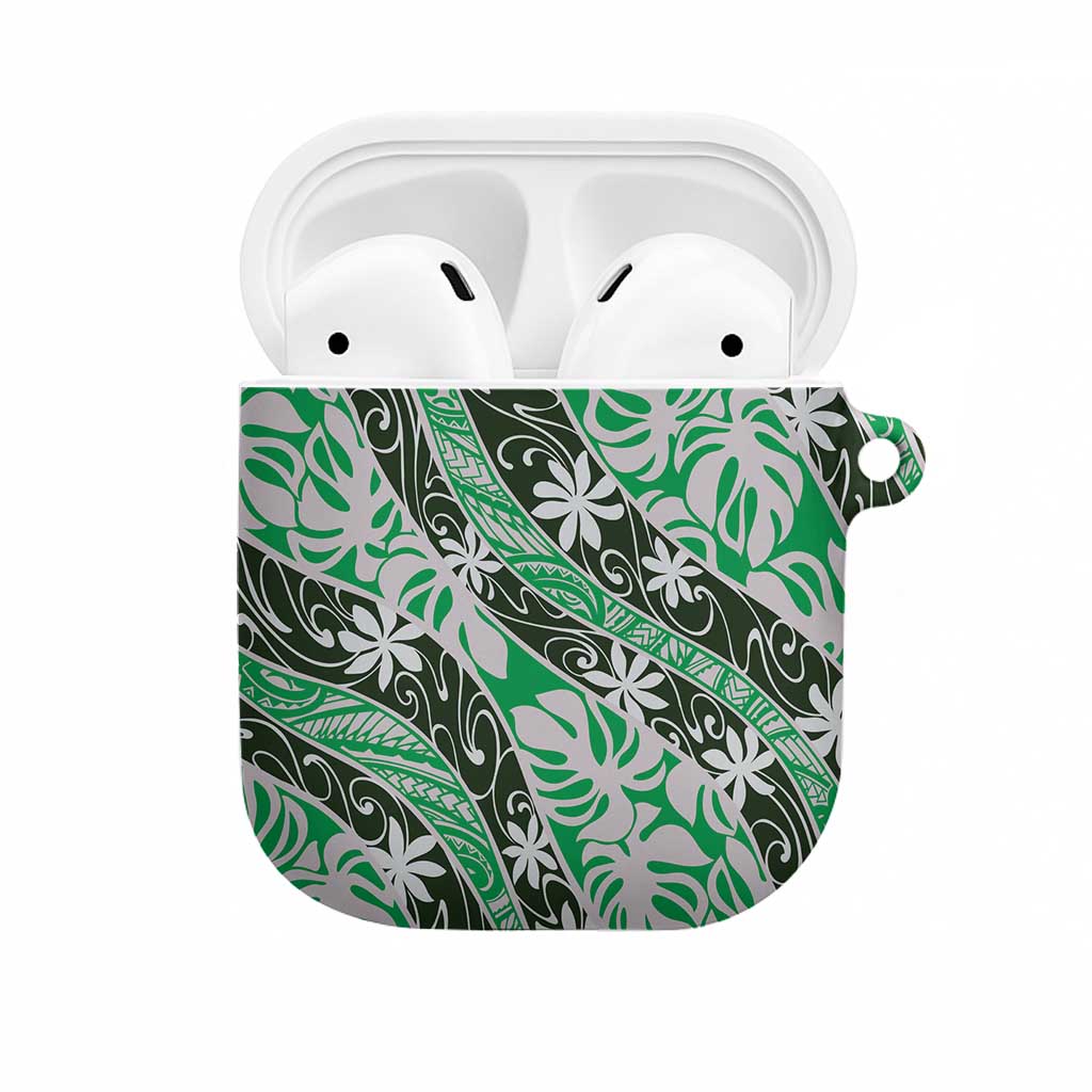 Matie Tahiti Tiare Monstera AirPods Case Polynesian Pattern Curve Style - Polynesian Pride