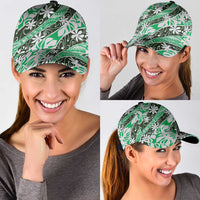 Matie Tahiti Tiare Monstera Classic Cap Polynesian Pattern Curve Style LT01 - Polynesian Pride
