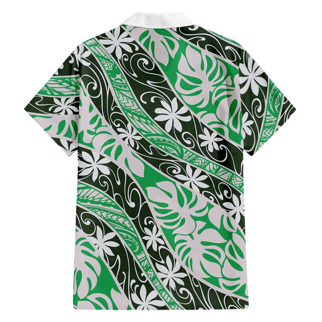 Matie Tahiti Tiare Monstera Family Matching Mermaid Dress and Hawaiian Shirt Polynesian Pattern Curve Style LT01 - Polynesian Pride
