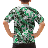 Matie Tahiti Tiare Monstera Family Matching Summer Maxi Dress and Hawaiian Shirt Polynesian Pattern Curve Style - Polynesian Pride