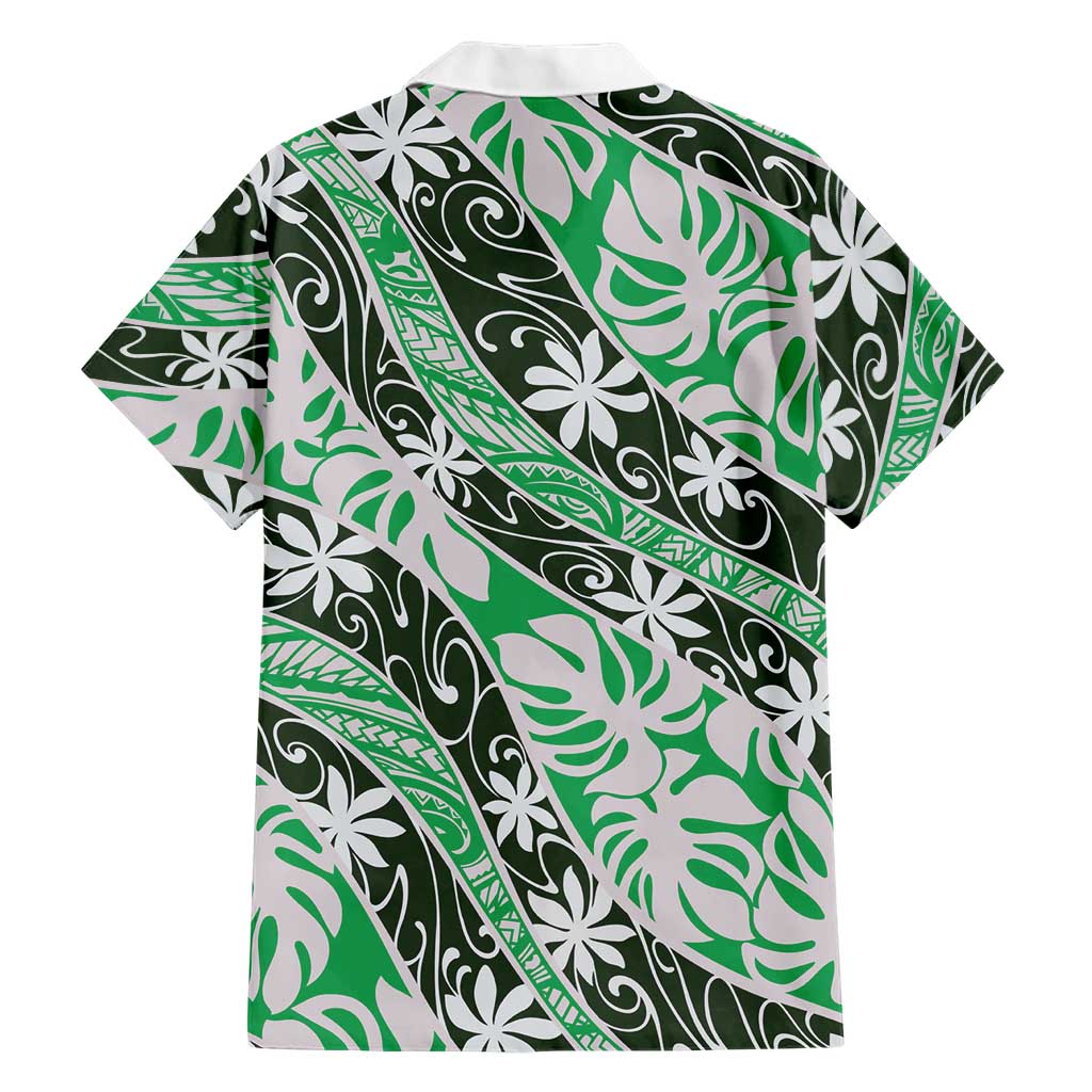 Matie Tahiti Tiare Monstera Family Matching Summer Maxi Dress and Hawaiian Shirt Polynesian Pattern Curve Style - Polynesian Pride