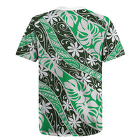 Matie Tahiti Tiare Monstera Rugby Jersey Polynesian Pattern Curve Style - Polynesian Pride