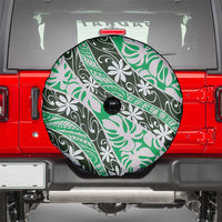 Matie Tahiti Tiare Monstera Spare Tire Cover Polynesian Pattern Curve Style LT01 - Polynesian Pride