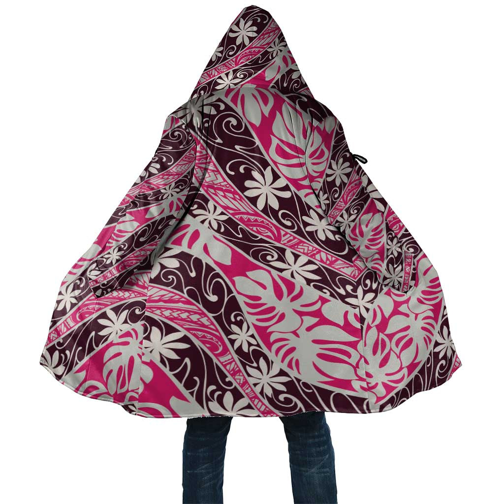 Tarona Tahiti Tiare Monstera Cloak Polynesian Pattern Curve Style - Polynesian Pride