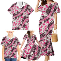 Tarona Tahiti Tiare Monstera Family Matching Mermaid Dress and Hawaiian Shirt Polynesian Pattern Curve Style LT01 - Polynesian Pride