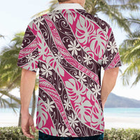 Tarona Tahiti Tiare Monstera Hawaiian Shirt Polynesian Pattern Curve Style - Polynesian Pride