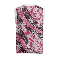 Tarona Tahiti Tiare Monstera Christmas Knitted V-Neck Vest Polynesian Pattern Curve Style LT01 - Polynesian Pride