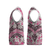 Tarona Tahiti Tiare Monstera Christmas Knitted V-Neck Vest Polynesian Pattern Curve Style LT01 - Polynesian Pride