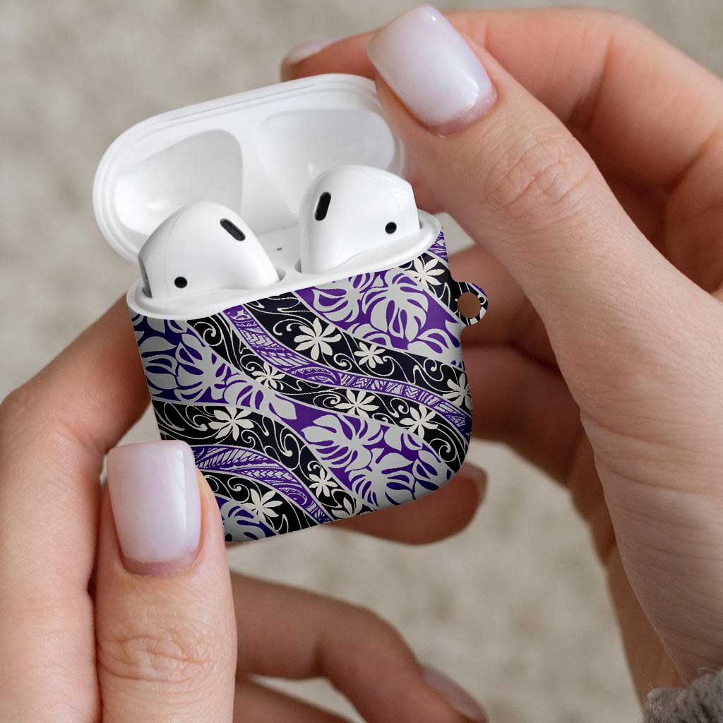 Vareau Tahiti Tiare Monstera AirPods Case Polynesian Pattern Curve Style - Polynesian Pride